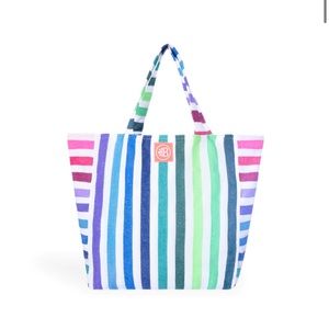 Las Bayadas - El Paco - Neon Rainbow Striped Tote Bag (BRAND NEW)